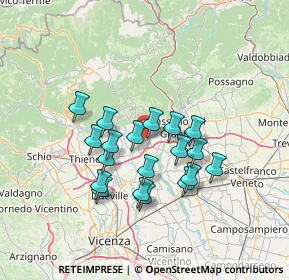 Mappa Via Toaldo, 36063 Marostica VI, Italia (11.49842)