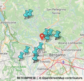 Mappa Via Quartiere Ronco, 24031 Almenno San Salvatore BG, Italia (6.39231)