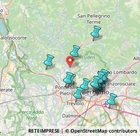 Mappa Via Quartiere Ronco, 24031 Almenno San Salvatore BG, Italia (7.11118)