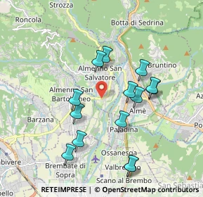 Mappa Via Quartiere Ronco, 24031 Almenno San Salvatore BG, Italia (1.80071)