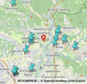 Mappa Via Quartiere Ronco, 24031 Almenno San Salvatore BG, Italia (2.41923)