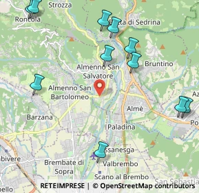Mappa Via Quartiere Ronco, 24031 Almenno San Salvatore BG, Italia (2.62364)
