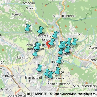 Mappa Via Quartiere Ronco, 24031 Almenno San Salvatore BG, Italia (1.638)