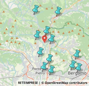 Mappa Via Quartiere Ronco, 24031 Almenno San Salvatore BG, Italia (4.29083)