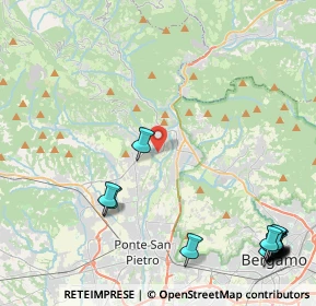 Mappa Via Quartiere Ronco, 24031 Almenno San Salvatore BG, Italia (6.55333)