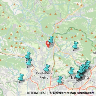 Mappa Via Quartiere Ronco, 24031 Almenno San Salvatore BG, Italia (6.6565)