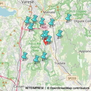 Mappa Via Arno, 21043 Castiglione Olona VA, Italia (3.41692)