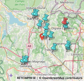 Mappa Via Arno, 21043 Castiglione Olona VA, Italia (7.26)