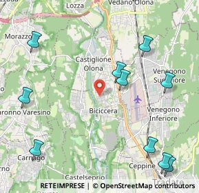 Mappa Via Arno, 21043 Castiglione Olona VA, Italia (2.81727)