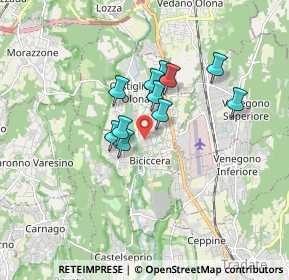 Mappa Via Arno, 21043 Castiglione Olona VA, Italia (1.21364)