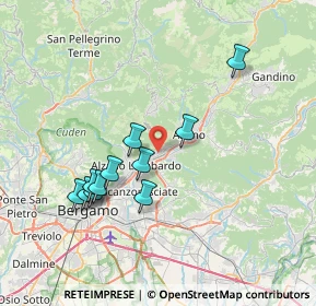 Mappa Via Giovanni XXIII Papa, 24027 Nembro BG, Italia (6.92091)