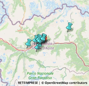 Mappa 11020 Quart AO, Italia (6.3075)