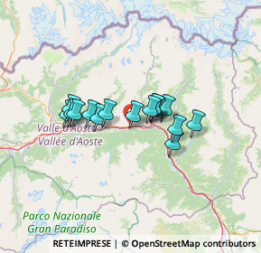 Mappa 11023 Chambave AO, Italia (9.2875)