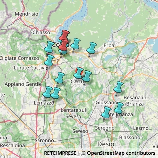 Mappa Via Trieste, 22063 Cantù CO, Italia (6.98235)