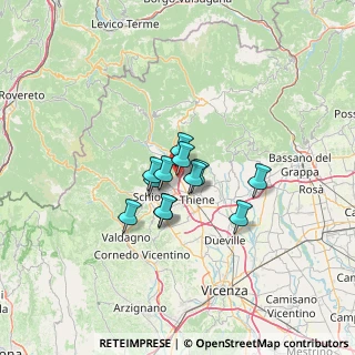 Mappa Via dell'Artigianato, 36013 Piovene Rocchette VI, Italia (7.89667)
