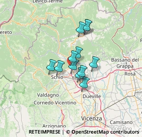 Mappa Via dell'Artigianato, 36013 Piovene Rocchette VI, Italia (8.54583)
