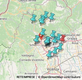 Mappa Via dell'Artigianato, 36013 Piovene Rocchette VI, Italia (10.018)