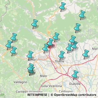 Mappa Via dell'Artigianato, 36013 Piovene Rocchette VI, Italia (9.564)