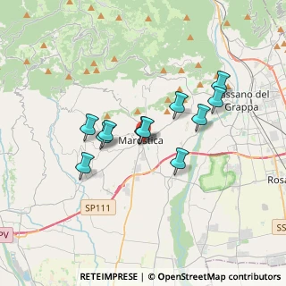 Mappa Via 4 Martiri, 36063 Marostica VI, Italia (2.82909)