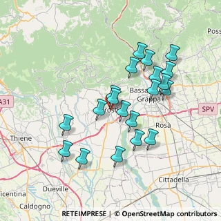 Mappa Via 4 Martiri, 36063 Marostica VI, Italia (6.838)