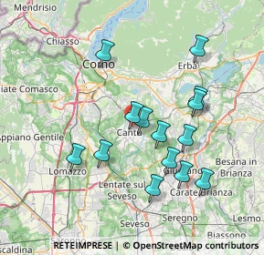 Mappa Via Maddalena Umberto, 22063 Cantù CO, Italia (6.88286)