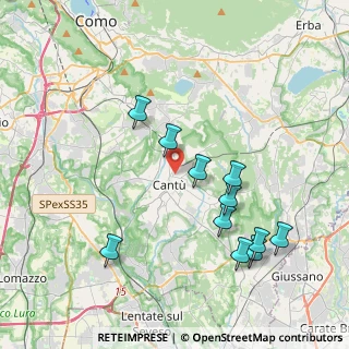 Mappa Via Maddalena Umberto, 22063 Cantù CO, Italia (4.01727)