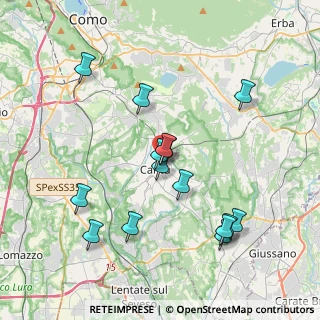 Mappa Via Maddalena Umberto, 22063 Cantù CO, Italia (3.82267)