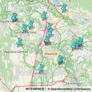 Mappa Via Garibaldi Giuseppe, 22073 Fino Mornasco CO, Italia (4.80706)