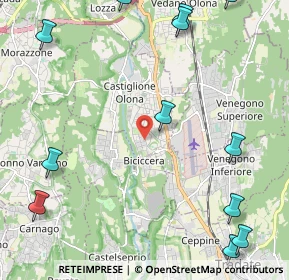 Mappa Via Adda, 21043 Castiglione Olona VA, Italia (3.25077)