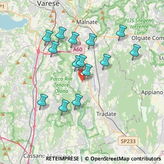Mappa Via Adda, 21043 Castiglione Olona VA, Italia (3.60214)