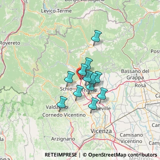 Mappa Via del lavoro, 36013 Piovene Rocchette VI, Italia (8.51417)
