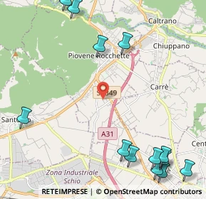 Mappa Via del lavoro, 36013 Piovene Rocchette VI, Italia (3.10769)