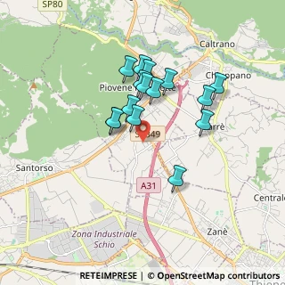 Mappa Via del lavoro, 36013 Piovene Rocchette VI, Italia (1.44067)