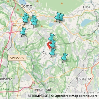 Mappa Via Nazario Sauro, 22063 Cantù CO, Italia (3.93091)