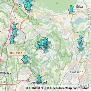 Mappa Via Nazario Sauro, 22063 Cantù CO, Italia (5.148)