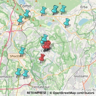 Mappa Via A. Longhi, 22063 Cantù CO, Italia (3.94889)
