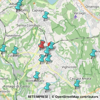 Mappa Via A. Longhi, 22063 Cantù CO, Italia (2.542)