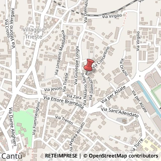 Mappa Via Dalmazia, 12, 22063 Cantù, Como (Lombardia)