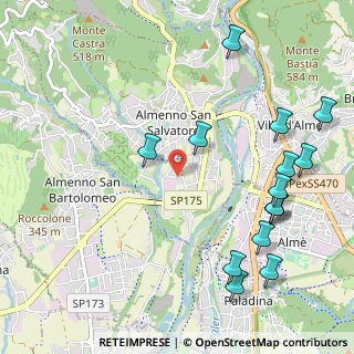 Mappa Via Padre Alberto Gazzaniga, 24031 Almenno San Salvatore BG, Italia (1.28333)