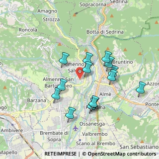 Mappa Via Padre Alberto Gazzaniga, 24031 Almenno San Salvatore BG, Italia (1.63786)