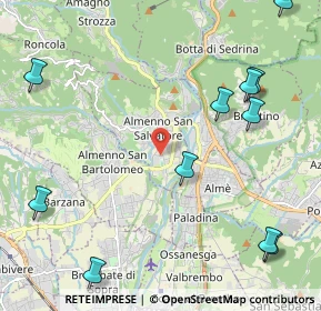 Mappa Via Padre Alberto Gazzaniga, 24031 Almenno San Salvatore BG, Italia (2.87182)