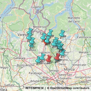 Mappa Via Leoncavallo, 22073 Fino Mornasco CO, Italia (10.3285)