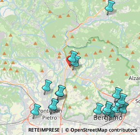 Mappa Via Lombardia, 24011 Almè BG, Italia (5.60444)