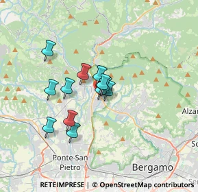 Mappa Via Roma, 24011 Almè BG, Italia (2.39333)