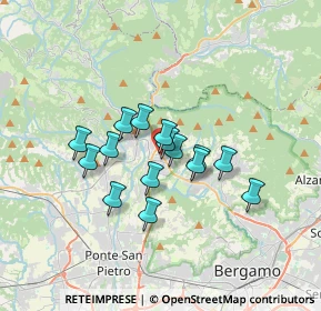 Mappa Via Roma, 24011 Almè BG, Italia (2.474)