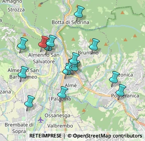 Mappa Via Roma, 24011 Almè BG, Italia (1.76467)