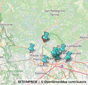 Mappa Via Roma, 24011 Almè BG, Italia (6.4075)