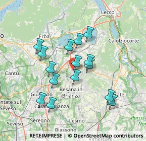 Mappa Via Maria Montessori, 23893 Cassago Brianza LC, Italia (6.23933)