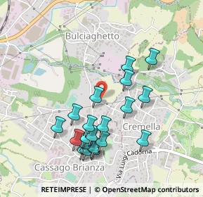 Mappa Via Maria Montessori, 23893 Cassago Brianza LC, Italia (0.465)