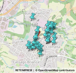 Mappa Via Maria Montessori, 23893 Cassago Brianza LC, Italia (0.31724)